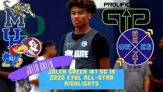 Jalen Green #1 SG in 2020 EYBL All-Star Highlights | FUTURE LOTTERY PICK!!