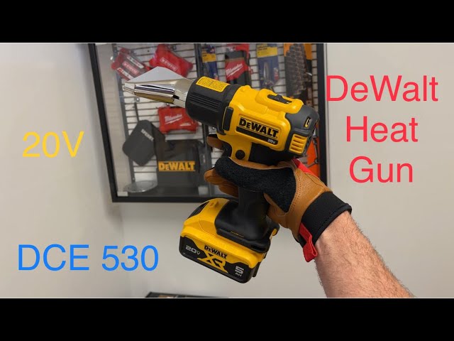 DeWalt 20V Heat Gun DCE530 unboxing and demo DCE530P1 