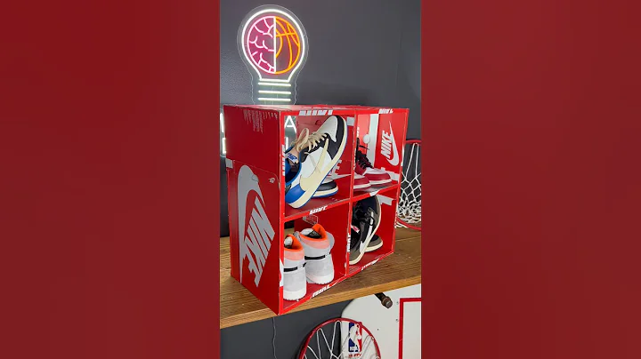 ♻️ Save your shoeboxes!! DIY Sneaker Organizer Cube covered in Nike shoeboxes 🔥 #MotivatedByMylan