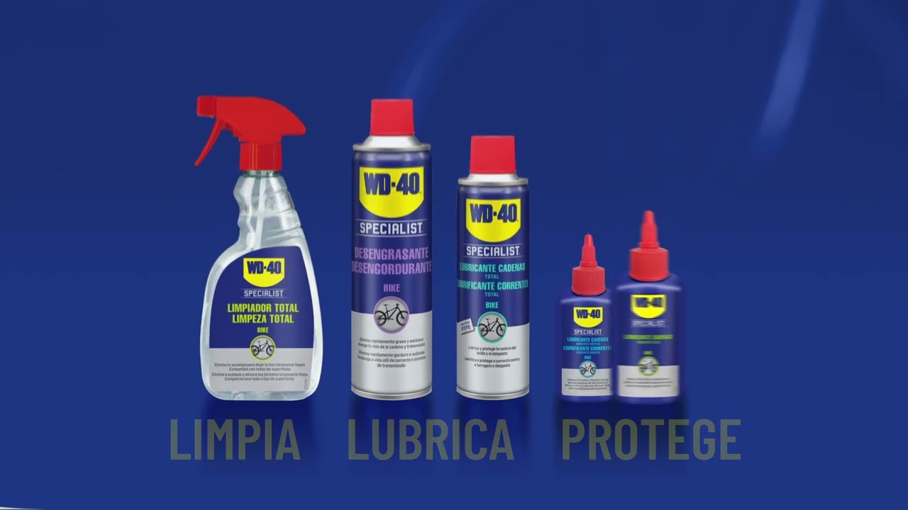 WD40 Bike - Lubricante de cadena para ambientes secos 100ml, gotero WD40  34916