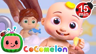 Splash In The Bath Song 🛁 | Best Of Cocomelon Toy Play! | Sing Along With Me! | Moonbug Kids Songs