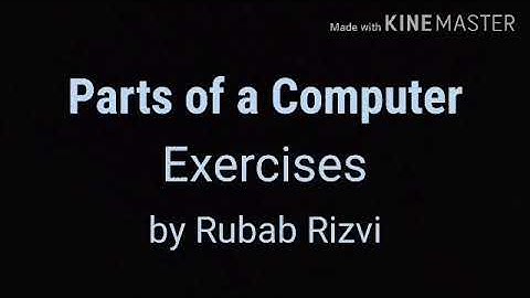 Parts of a Computer Exercises by Rubab Rizvi