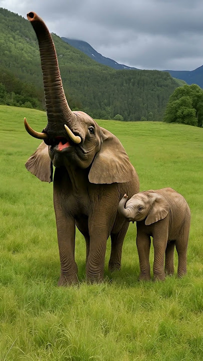 Elephant Sound 🐘 Giant African elephant trumpet #elephant #animals