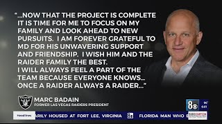 Resignation of Raiders president Marc Badain Content