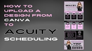 How Upload A Design From Canva to Acuity Scheduling Site