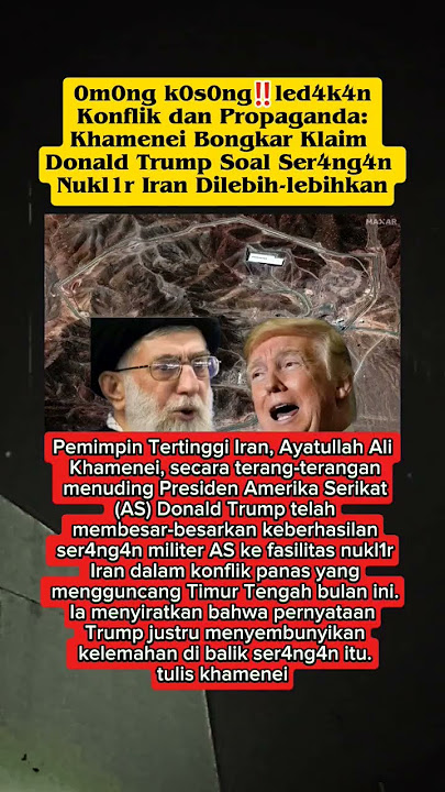 Donal Trump L3b4y kata khamenei?!! #presideniran #vs #donaldtrump #konflik #beritaterkini #news