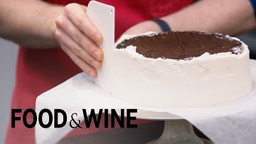 Icing Your Cake Upside Down For a Professional Look | Mad Genius Tips | Food & Wine