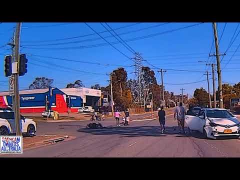 Riders on stolen bike learn tough lesson about red lights - St Marys NSW