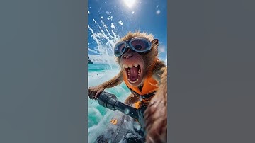 Florida Man... Whoops, Monkey! #artificialintelligence, #ai  #wildlife #animals