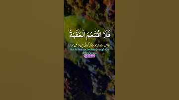 سورة البلد الآية ٨ الي ١٢ Surat Al-Balad verses 8 to 12#shortvideo