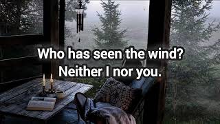 Who Has Seen The Wind by Christina Rossetti | Poem