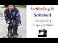 Softshell Verarbeitung Tipps von Sabine von farbenmix