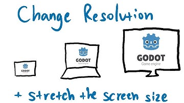 How to change resolution & stretch screen size in Godot [Godot Tutorial]