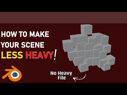 Use many objects without fearing Lags! | Blender Quick tutorial