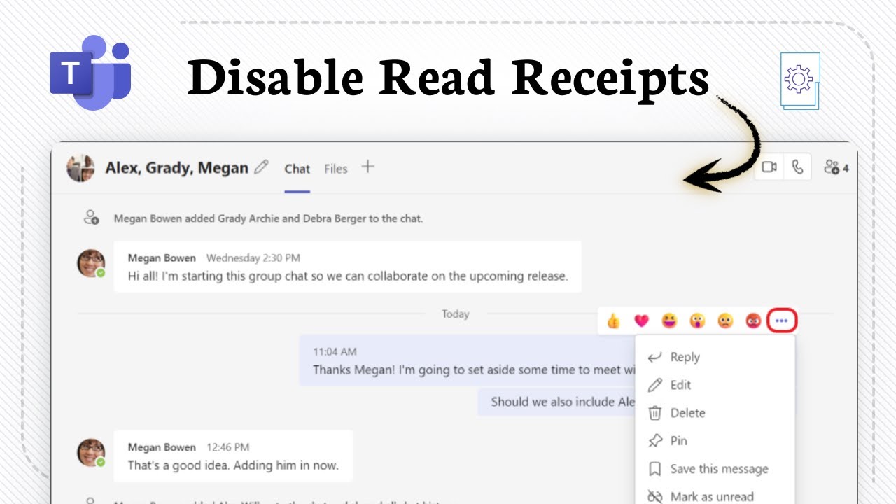 How to turn off read receipts in Microsoft Teams YouTube