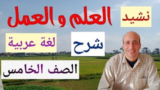 شرح نشيد العلم والعمل للصف الخامس الابتدائي ببساااااطة ويسر الترم الثاني