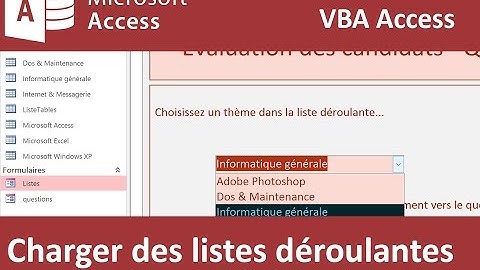 Charger dynamiquement une liste déroulante en VBA