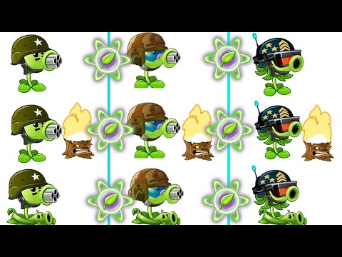 PvZ 2 Mega Gatling Pea & All Plant using Plant Food Vs Frozen Zcorp ...