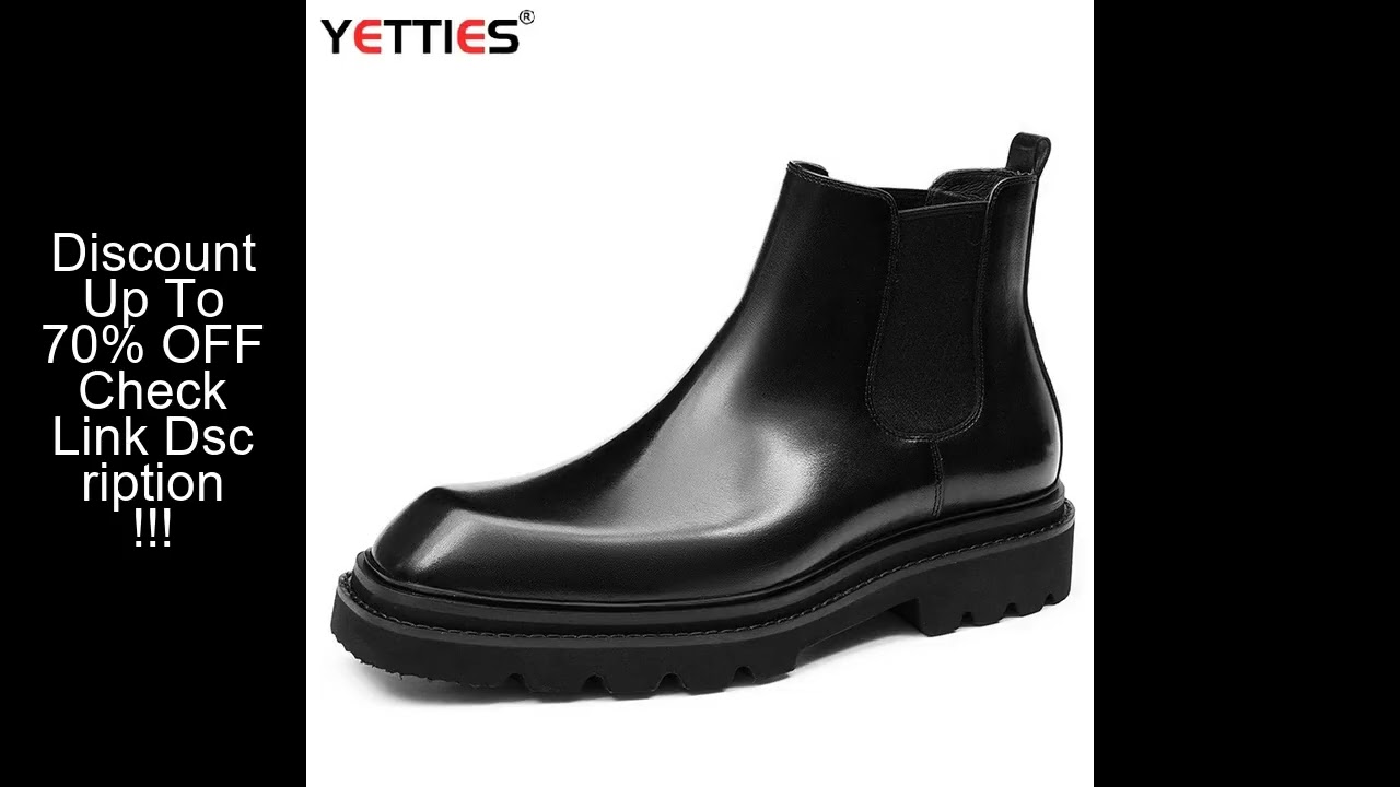 YETTIES Boots Men Shoes Casual Shoes Classics Ankle Boots High Slip on  Office  Ventilate Motorcycle