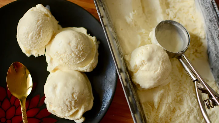 Homemade Vanilla Ice Cream Recipe (Only 3 Ingredients) | No Eggs | No Ice Cream Machine