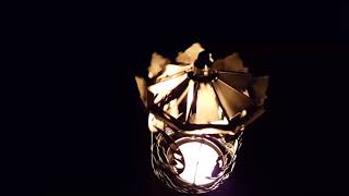 Cat and Moon Carousel Tealight Candle