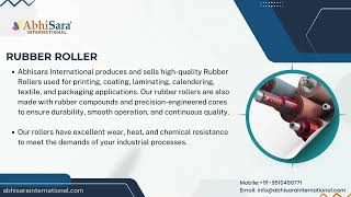 Industrial Machinery & Equipment Manufacturer  Air Shaft, Rubber Roller, Web Guide System & More