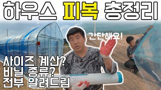 비닐하우스 피복 총정리! 사이즈 계산/비닐종류 모두 알려드립니다 #비닐하우스