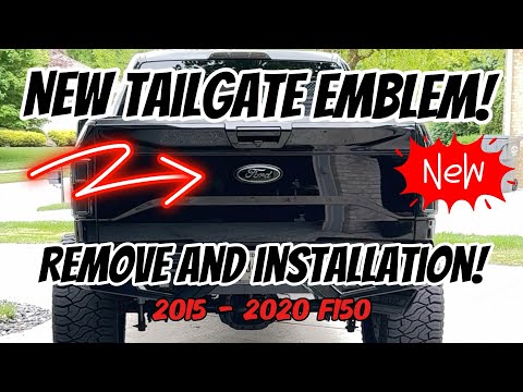 Remove & replace tailgate emblem, 2017 F-150
