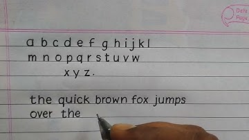 a to z simple print handwriting practice | Neat and Clean Handwriting ||