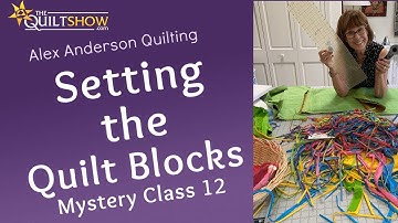 Alex Anderson LIVE: Setting the Blocks - Kaffe Mystery Class 12