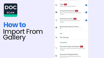 How to Import from Gallery on Doc Scanner