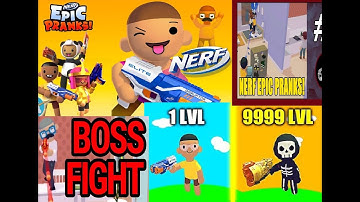 NERF EPIC Pranks! -GAMEPLAY WALKTHROUGH Level 1-21