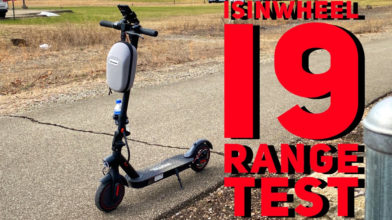 Komprimere Vurdering Bortset iSinwheel i9 Pro Electric Scooter Range and Trail Test - YouTube
