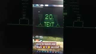 how watch star wars in command prompt