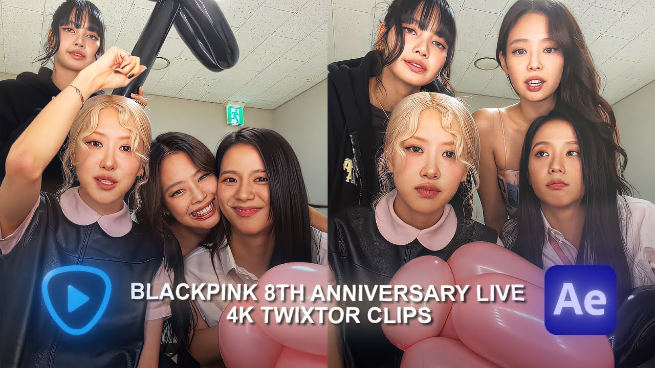 blackpink 8th anniversary live twixtor 4k after effects