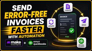 Send Error-Free Invoices Faster with Automation (Make.com + QuickBooks)