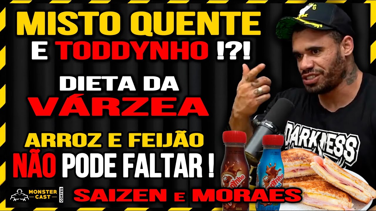 O CARDÁPIO MALUCO DO MORAES:  PÃO COM PRESUNTO E MUSSARELA + TODYNHO !? | SAIZEN & FELIPE MORAES