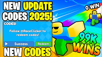 *NEW* ALL WORKING CODES FOR RACE CLICKER IN 2025! ROBLOX RACE CLICKER CODES