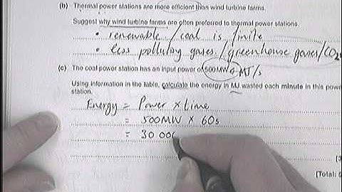 Electrical Power - OCR Gateway B June 2014 P1 P2 P3 Question 8 - GCSE Physics Revision