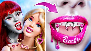 Barbie Doll Wants to be a Vampire! Shocking Makeover with Viral Beauty Hacks by La La Life Games