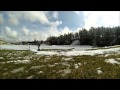 Snowboarding in april with dicky