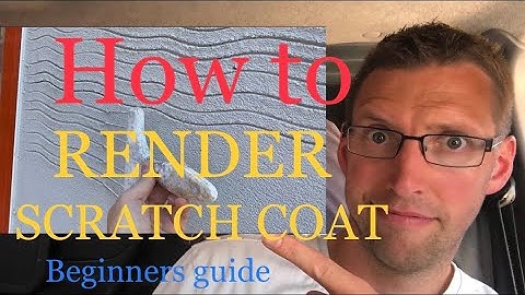 How to render a wall- Scratch coat- plastering guru- beginners guide