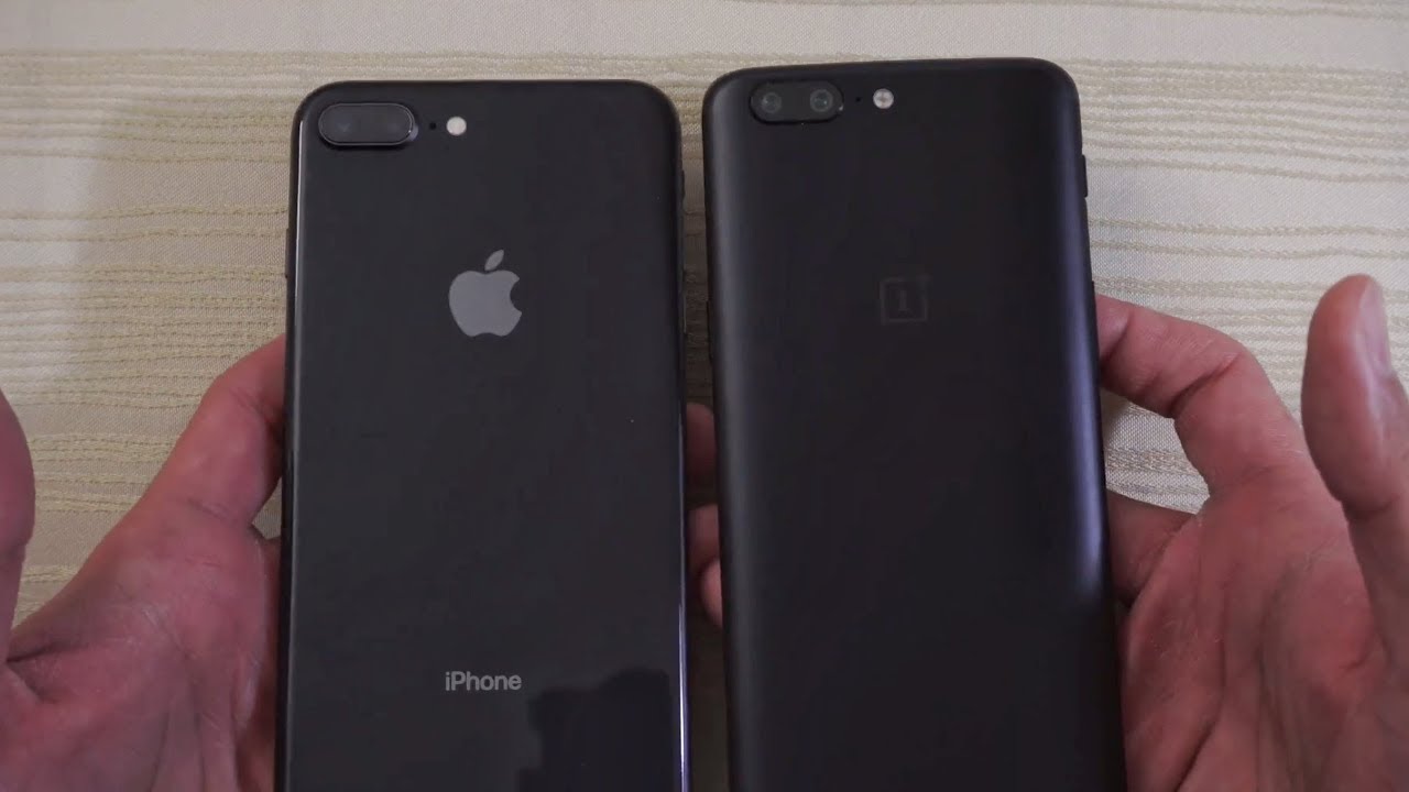 Oneplus 6 red vs iphone 8 red