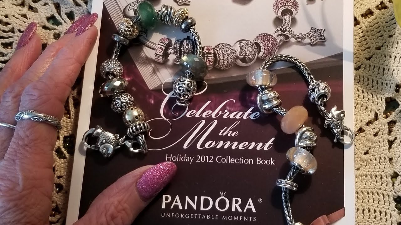 2012 Pandora Catalog Review Part 1 Charms silver two tone muranos clips - YouTube
