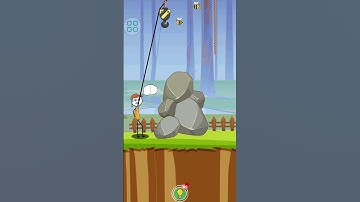 Level 21 funny game of thief partner rescue #antistress #relaxinggame #games #shorts