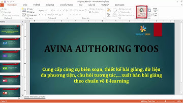 Avina Authoring Tools - Đưa thông tin giảng viên vào bài giảng