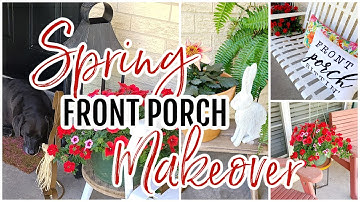 *SPRING* DECORATE WITH ME! / FRONT PORCH MAKEOVER / FRONT PORCH DECORATING IDEAS  // ROBIN LANE LOWE