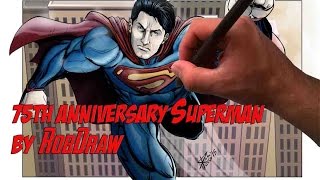 Superman 75th Anniversary -RobDraw- Speed Draw