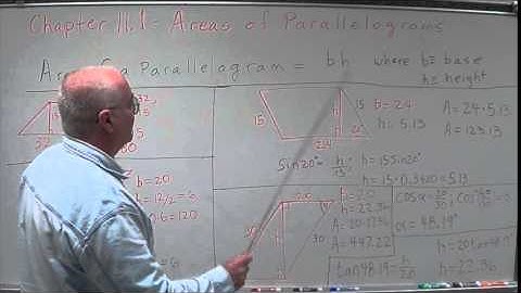 Geometry Chapter 11.1 - Areas of Parallelograms