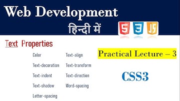 What is Text Properties in CSS | Lecture | Letter-spacing | word-spacing